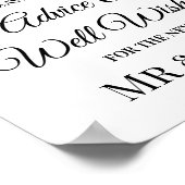 Zonnebloem Weddenschap Wint Geel Wit Teken Poster (Hoek)