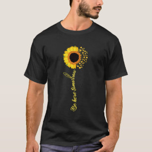 Zonnebloem Wees hier morgen Mental Positivity Gift T-shirt