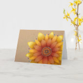 Zonnebloem wenskaart kaart (Gele Bloem)