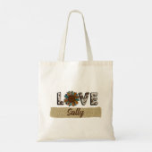 Zonnebloem Western Love Boho Summer Tote Bag (Achterkant)