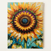 Zonnebloem. Whimsical Zonnebloem, Herfst, Herfst Planner (Achterkant)