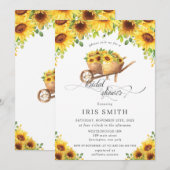 Zonnebloem Wielbarrow Land Vrijgezellenfeest Kaart (Voorkant / Achterkant)