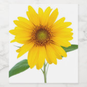 Zonnebloem Wijn Etiket (Enkel label)