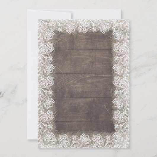 Zonnebloem Wit en Blauw Rustiek Herfst Bruiloft Kaart (Achterkant)