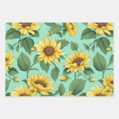 Zonnebloem Wrapping Paper Sheets (Voorkant 3)