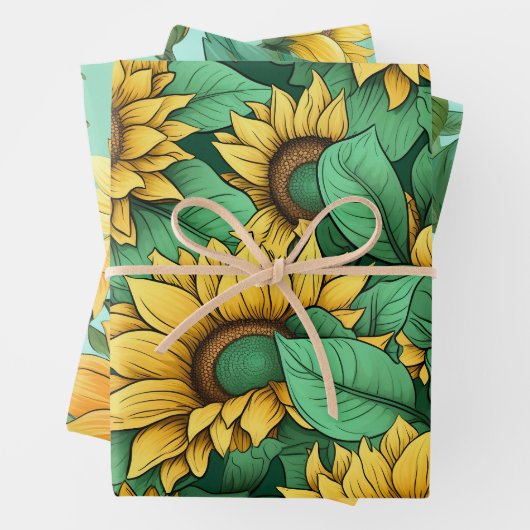 Zonnebloem Wrapping Paper Sheets (In situ)