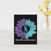 Zonnebloem Zelfmoordpreventie Kaart (Gele Bloem)