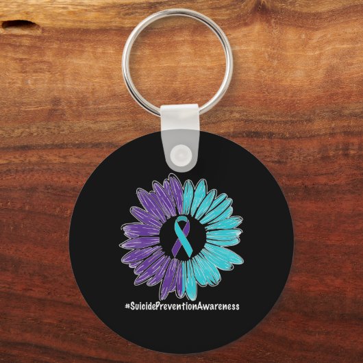 Zonnebloem Zelfmoordpreventie Sleutelhanger (Achterkant)