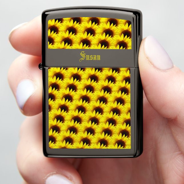 Zonnebloem Zippo aansteker (In Hand)