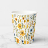 Zonnebloem Zomer Party Paper Cups Papieren Bekers (Rechts)