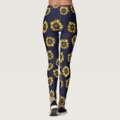 Zonnebloem zomer zon leggings (Achterkant)