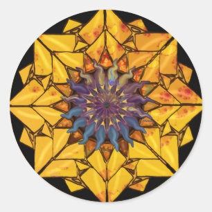 Zonnebloem zon Sticker