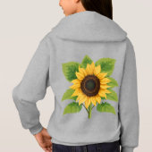 Zonnebloem & Zon – Symbool van Optimisme & Groei (Achterkant)