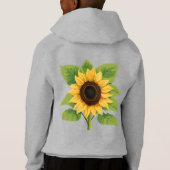 Zonnebloem & Zon – Symbool van Optimisme & Groei (Achterkant)