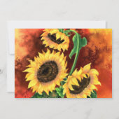 Zonnebloem Zondag Kaart - Schilderen (Achterkant)