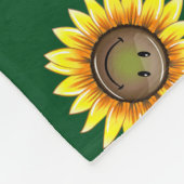 Zonnebloem, zonnebloem fleece deken (Hoek)