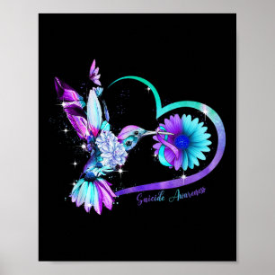 Zonnebloem Zonnebloem Paarse zelfmoord Poster