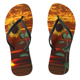 Zonnebloem Zonnebloemen Teenslippers