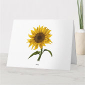 Zonnebloem Zonnebloemen Waterverf Bloem Kaart (Achterkant)