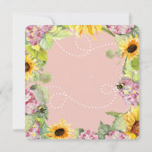Zonnebloem Zonnebloemroze Hydrangeas I Kaart (Achterkant)