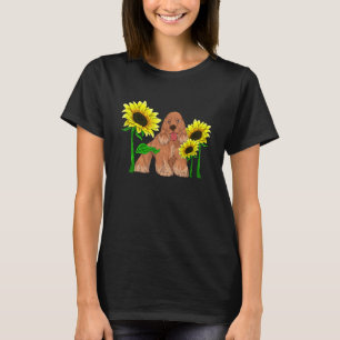 Zonnebloem Zonneschijn Hond Hondenbezitter Huisdie T-shirt