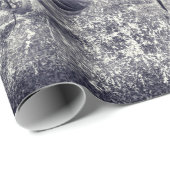 Zonnebloem zwart en witte ephemera textuur cadeaupapier (Rol Hoek)