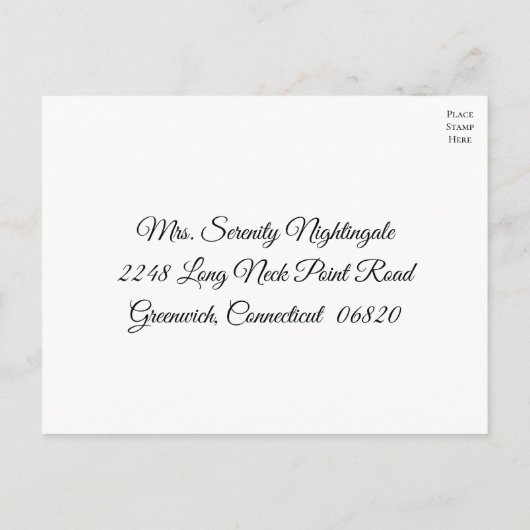 Zonnebloem Zwart Wit Bloemen Huwelijk RSVP Uitnodiging Briefkaart (Achterkant)