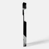 Zonnebloem Zwarte Witte Kunstfoto Uniek iPhone Hoesje (Linkerkant)