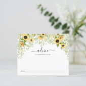 Zonnebloemadvies voor de bride (Staand voorkant)