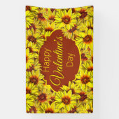 Zonnebloembanner Spandoek (Verticaal)
