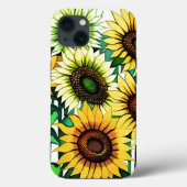Zonnebloembehangpapier Case-Mate iPhone Case (Achterkant)