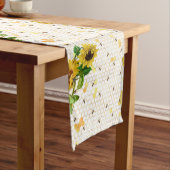 Zonnebloembijenkop Honeycomb Golden Honey Medium Tafelloper (Voorbeeld)