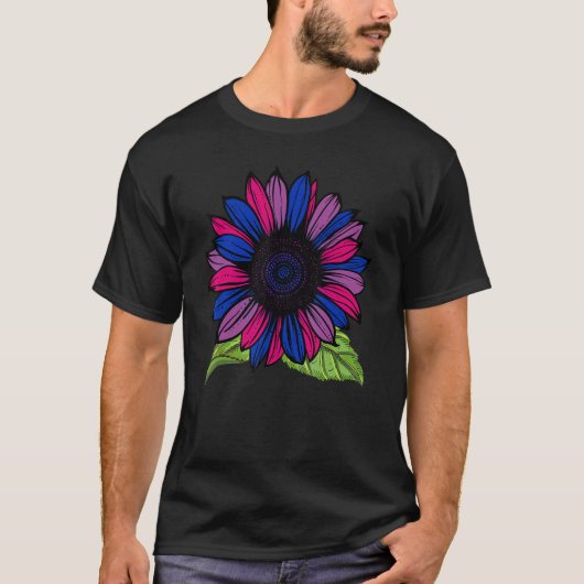 Zonnebloembisexualiteit Vlag bisexual Lgbt Pride M T-shirt (Voorkant)