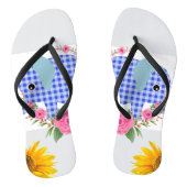 Zonnebloemblauw Elephant Florence Teenslippers (Voetbed)