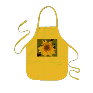 Zonnebloembloem Frans Ephemera Apron Kinder Schort