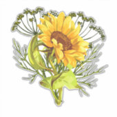 Zonnebloembouquet Sticker (Voorkant)