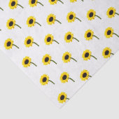 Zonnebloembride herfst Weddenschap Tissuepapier (Detail)