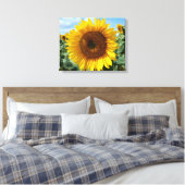 Zonnebloemcanvas afdrukken (Insitu (Slaapkamer))