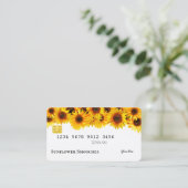 Zonnebloemcreditcard Visitekaartje (Staand voorkant)