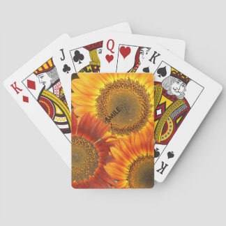 Zonnebloemdek van kaarten