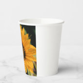 Zonnebloemdocument Koppen Papieren Bekers (Links)