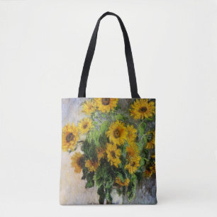 Zonnebloemen, 1881 van Monet. Draagtas