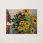 Zonnebloemen, 1881 van Monet. Legpuzzel (Horizontaal)