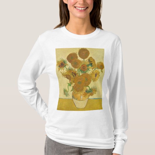 Zonnebloemen 1888 door Vincent van Gogh T-shirt (Voorkant)