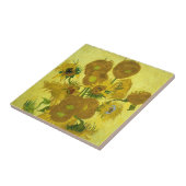 Zonnebloemen 1889 tegeltje (Zijkant)