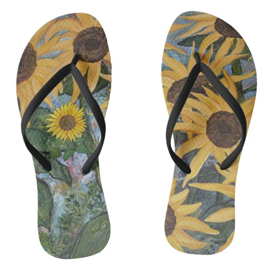 Zonnebloemen # 2 Flip Flop (Voetbed)