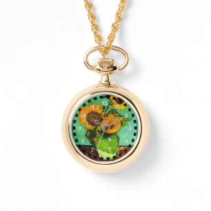 Zonnebloemen (3), beroemd schilderij van van Gogh Horloge