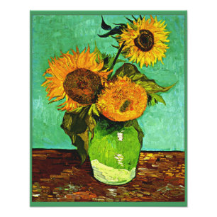 Zonnebloemen, 3, door Vincent van Gogh Foto Afdruk