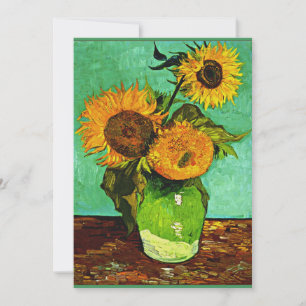 Zonnebloemen, 3, van Vincent van Gogh Kaart