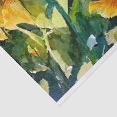 Zonnebloemen aan het eind van de zomer tissuepapier (Detail)